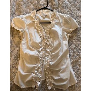 0P Ann Taylor Loft Button Down